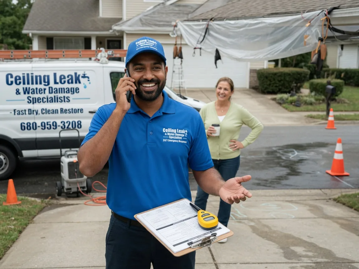 Ceiling Leak Cleanup Paige, TX FAQs